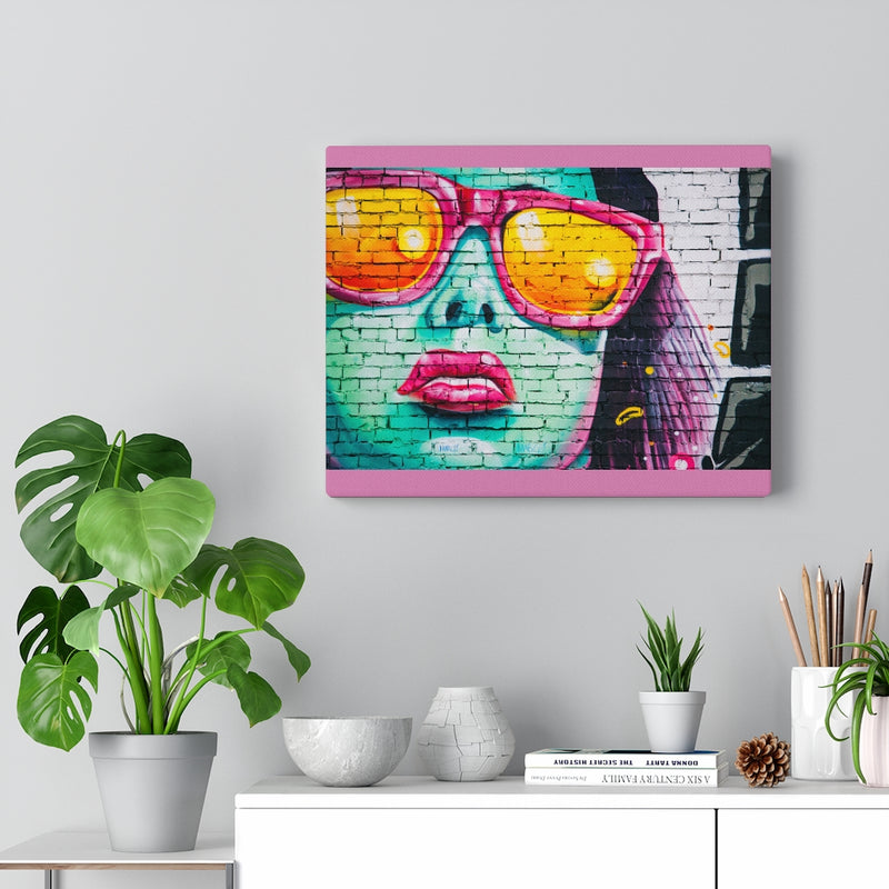 Load image into Gallery viewer, Pink Sunglasses canvas-Degree T Shirts
