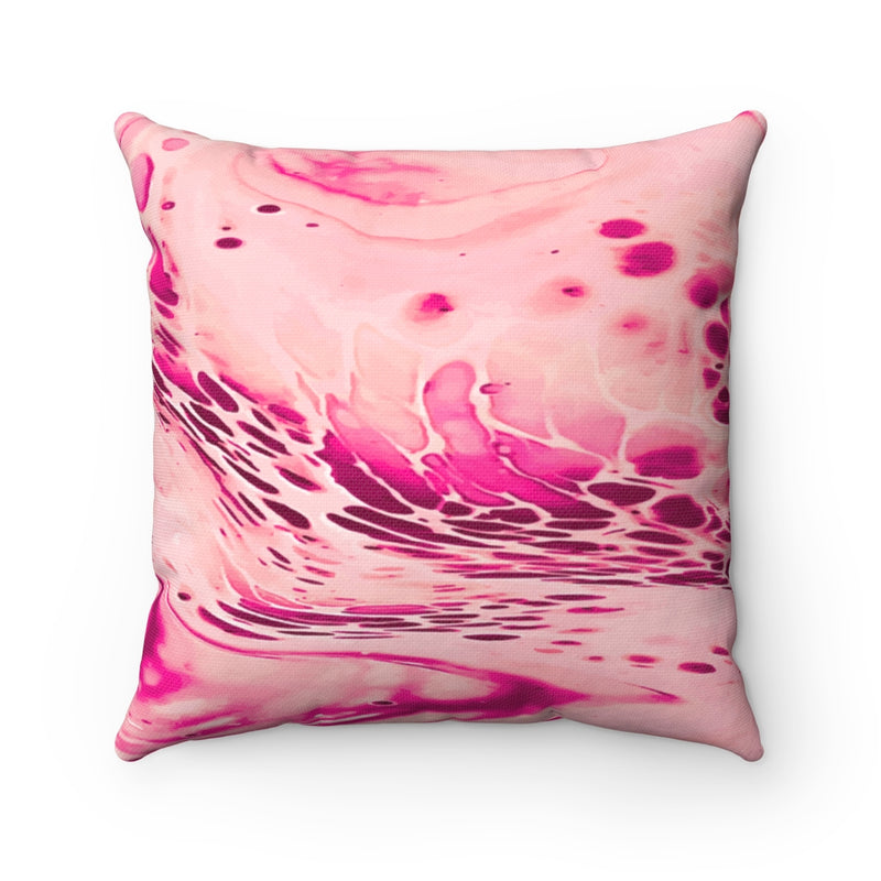 Load image into Gallery viewer, Pink Fluid Square Pillow-Degree T Shirts
