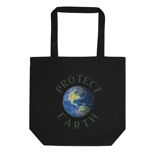 PROTECT EARTH Eco Tote Bag-Degree T Shirts