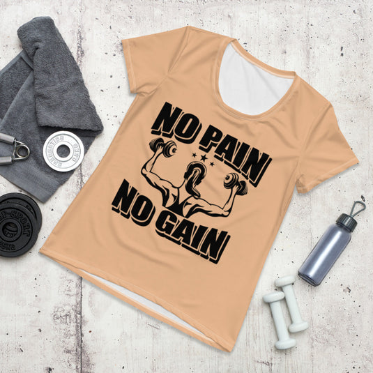 NO PAIN NO GAIN (Athletic)-Degree T Shirts