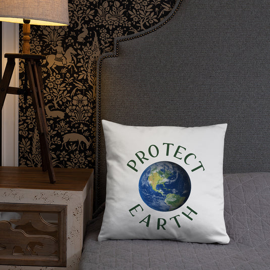 PROTECT EARTH pillow-Degree T Shirts
