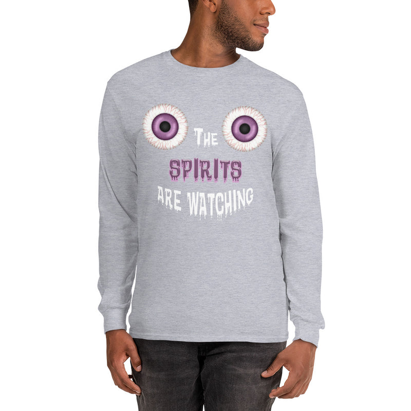 Load image into Gallery viewer, The Spirits are Watching! Long Sleeve T-Shirt-Degree T Shirts
