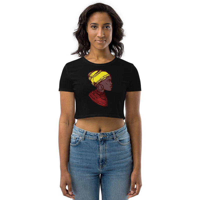 Load image into Gallery viewer, Queen 3 Organic Crop-Degree T Shirts
