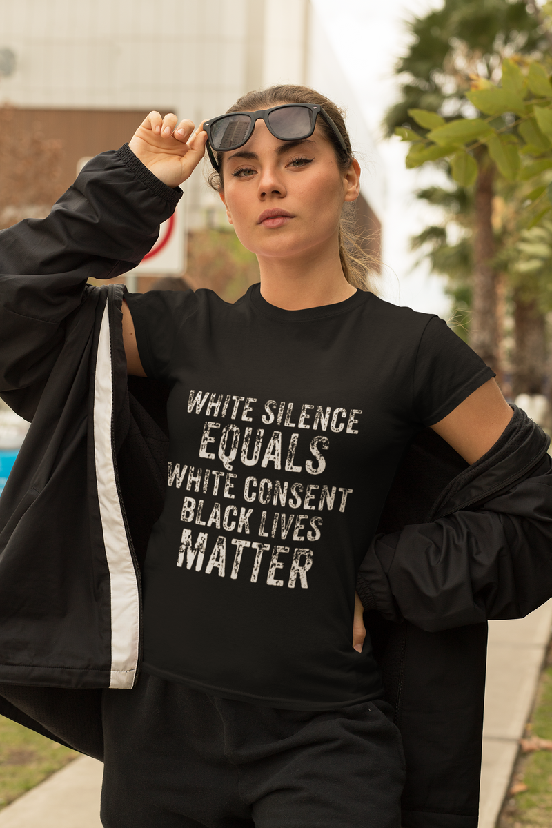 Load image into Gallery viewer, White SILENCE-Degree T Shirts
