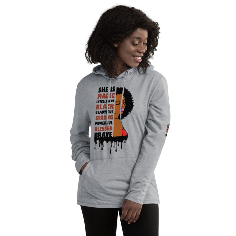 Load image into Gallery viewer, She is Magic lightweight hoodie-Degree T Shirts
