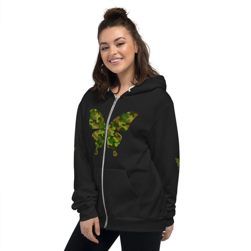 Load image into Gallery viewer, Camo Butterfly hoodie-Degree T Shirts
