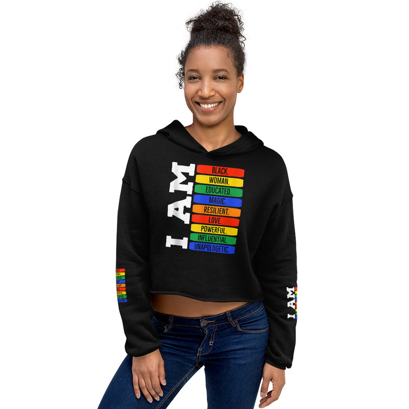 Load image into Gallery viewer, I Am crop hoodie-Degree T Shirts
