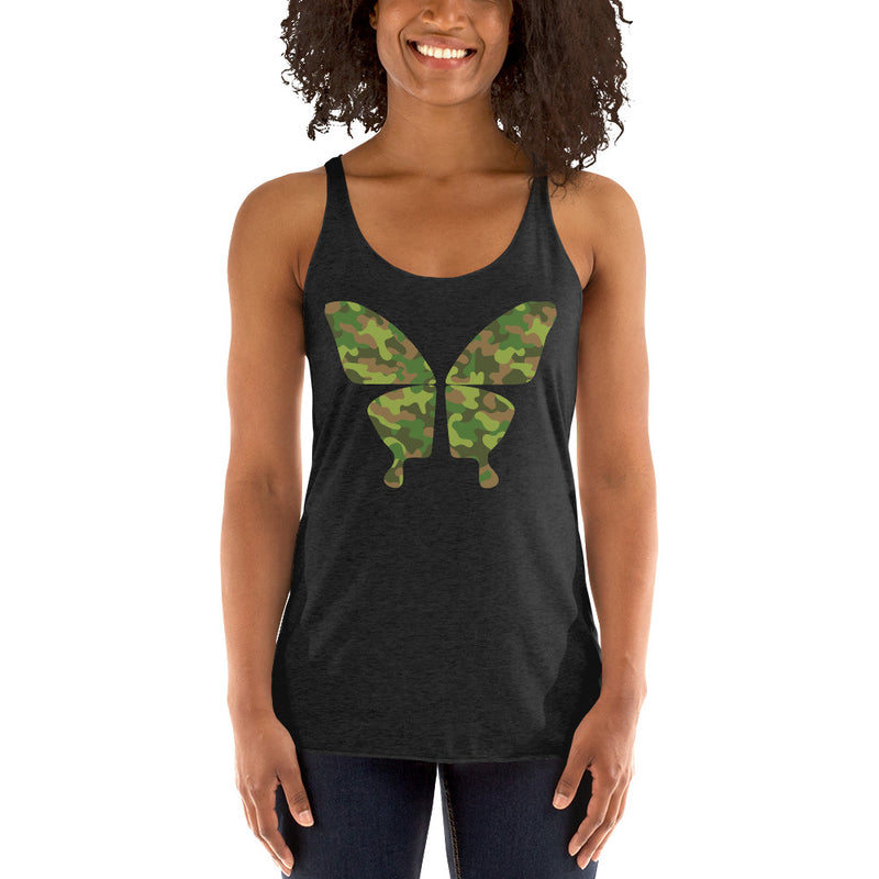 Load image into Gallery viewer, Camo Butterfly Racerback

