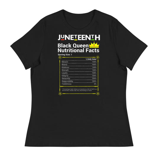 Queen Nutritional Facts-Degree T Shirts